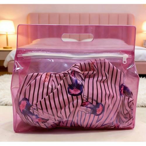 3 pack eva swim bag dry wet pouch for beach pool vacations zipper closure lightweight portable storage for swimsuits towels travel essentials