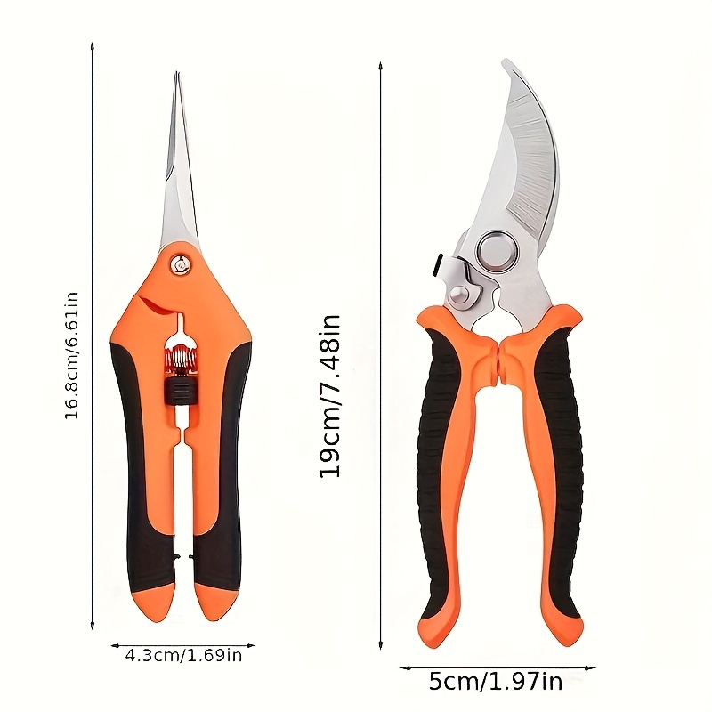 Temu – TEMU Pruning Shears Gardening Scissors Tools: 2 Sets Of Outdoor And Indoor Garden Scissors, Rose Scissors, Plant Scissors, Wood Pruning, Gardening
