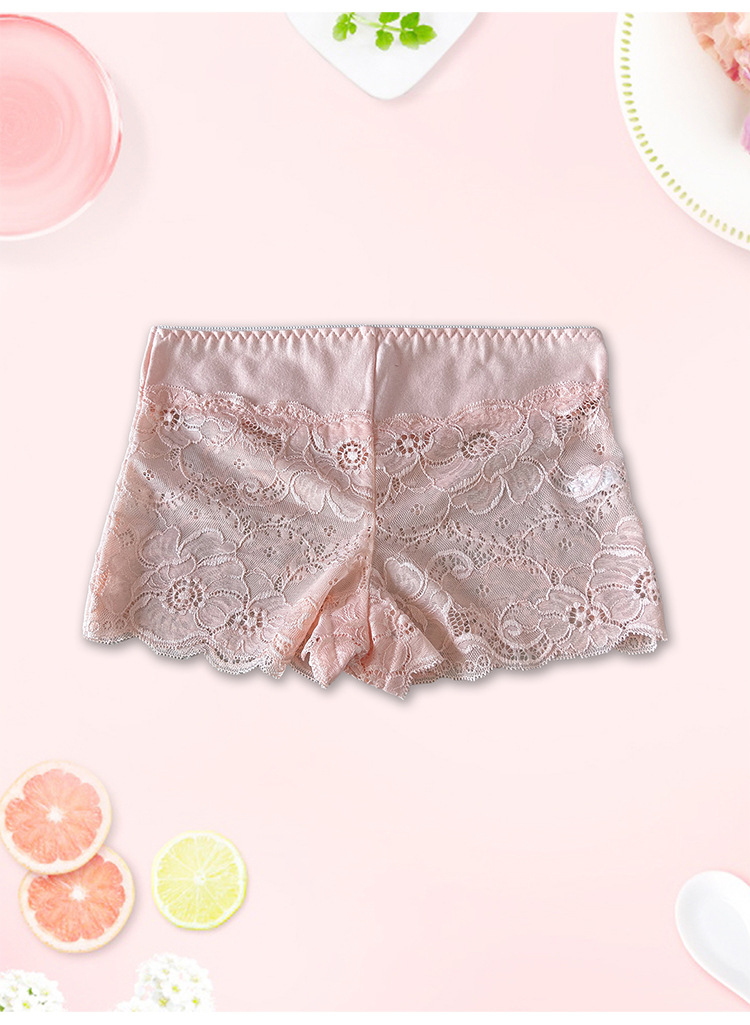 6-Pack New Lace Panties, Lace Boxer Briefs, Women'S Solid Color Panties, Assorted Colors, Breathable And Sweat-Absorbing, Dry And Comfortable Women'S Boxer Briefs, Underwear, Exuding a High-End Feel