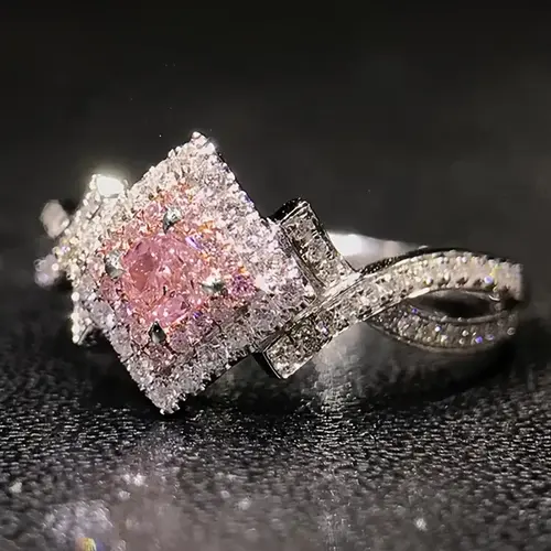 zirconia ring cross wrapped finger ring elegant make match daily outfits party ring jewelry