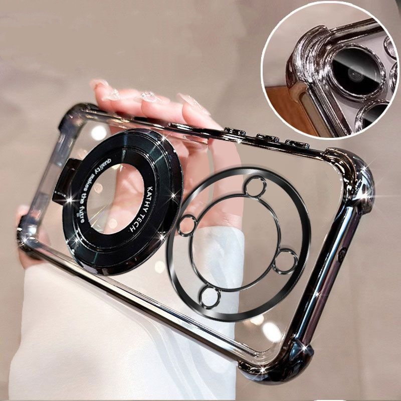 TEMU Coque de téléphone - Pour Honor Magic 5 Lite/ pour Honor / pour Honor Pro Coque de téléphone avec anneau et support - Coque transparente à