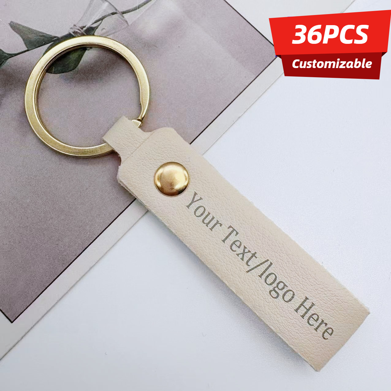 TEMU 36 Personalized Random Engraved Artificial Belt Keychains - With Custom Name Tags, Anti-lost Id Tags For Men And Women, Birthday Graduation