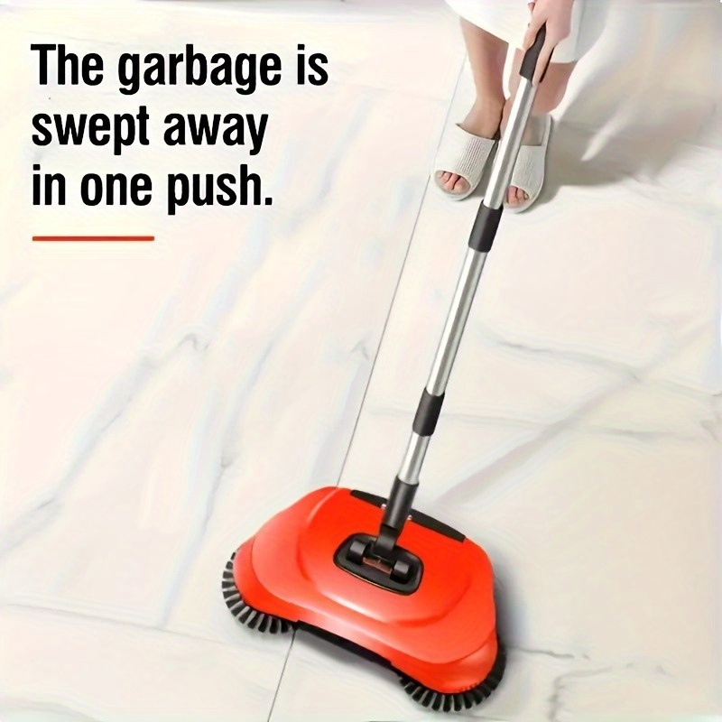Long Handle Manual Sweeper And Vacuum Set - Multifunctional Push Floor Cleaning Tool for Hard Floors, Tiles, Kitchens, Offices And Pet Hair Removal