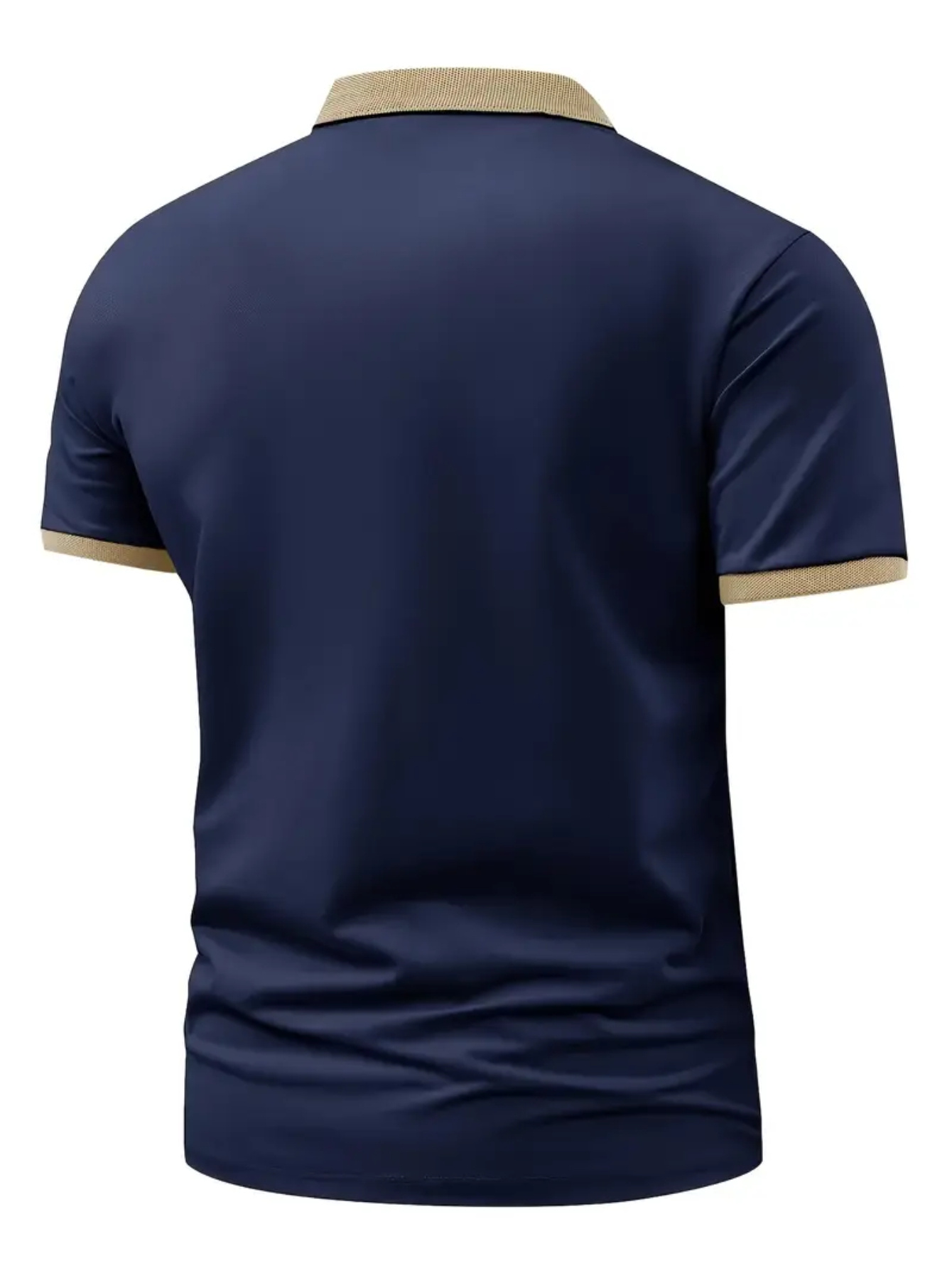 FF4518 Classic BQSS Print Men'S Golf Collar Polo Shirt | Durable, Elastic, Breathable, Short Sleeve, Suitable for All Seasons, Outdoor Leisure, Comfortable