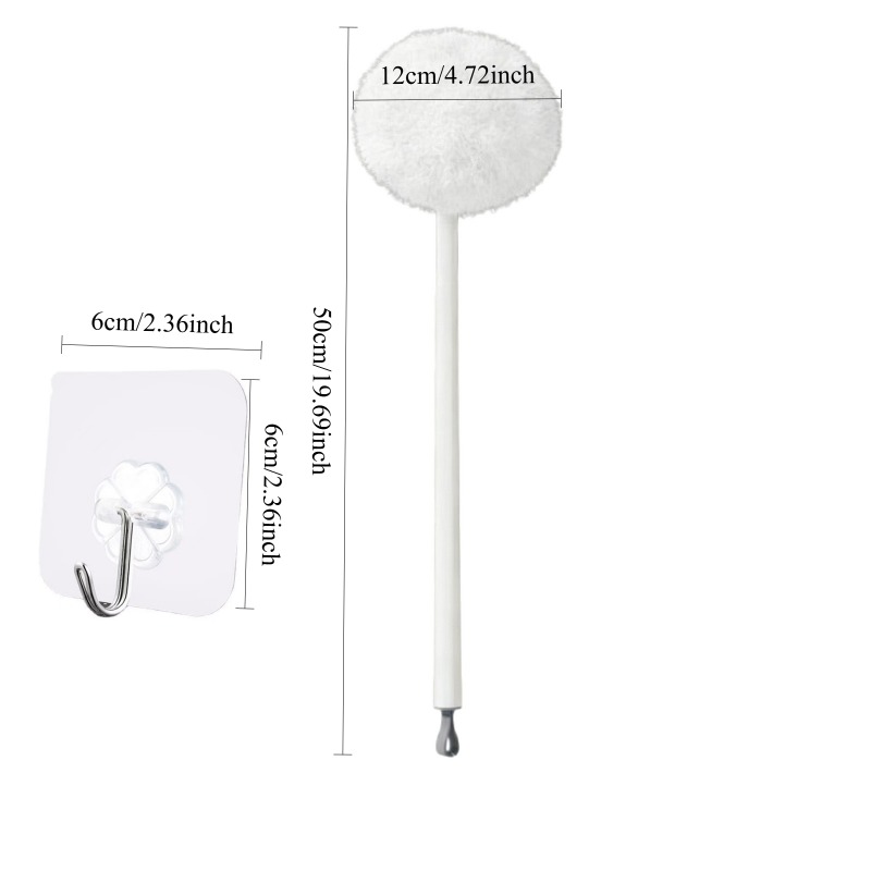 TEMU Ensemble de brosses de nettoyage multifonctionnelles disponibles, brosse de nettoyage à fibres douces rayures, crochet mural perçage, pratique