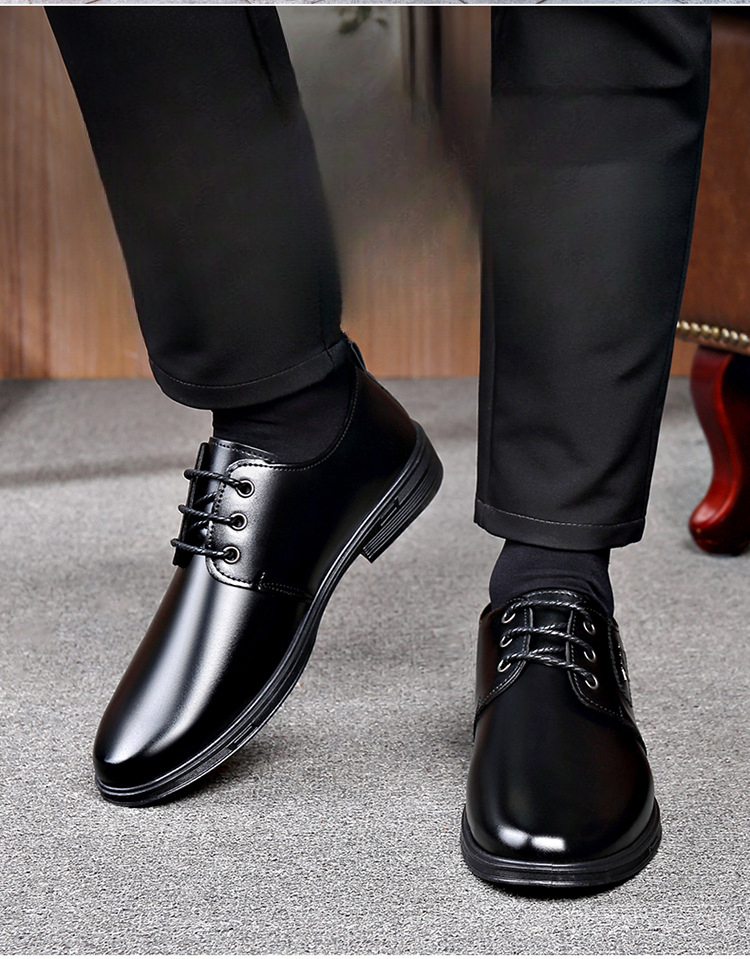 Chaussures polyvalentes pour affaires, déplacements, entretiens, mariage, chaussures de travail antidérapantes et résistantes à l'usure, chaussures de conduite à lacets, chaussures habillées pour hommes de style luxe léger