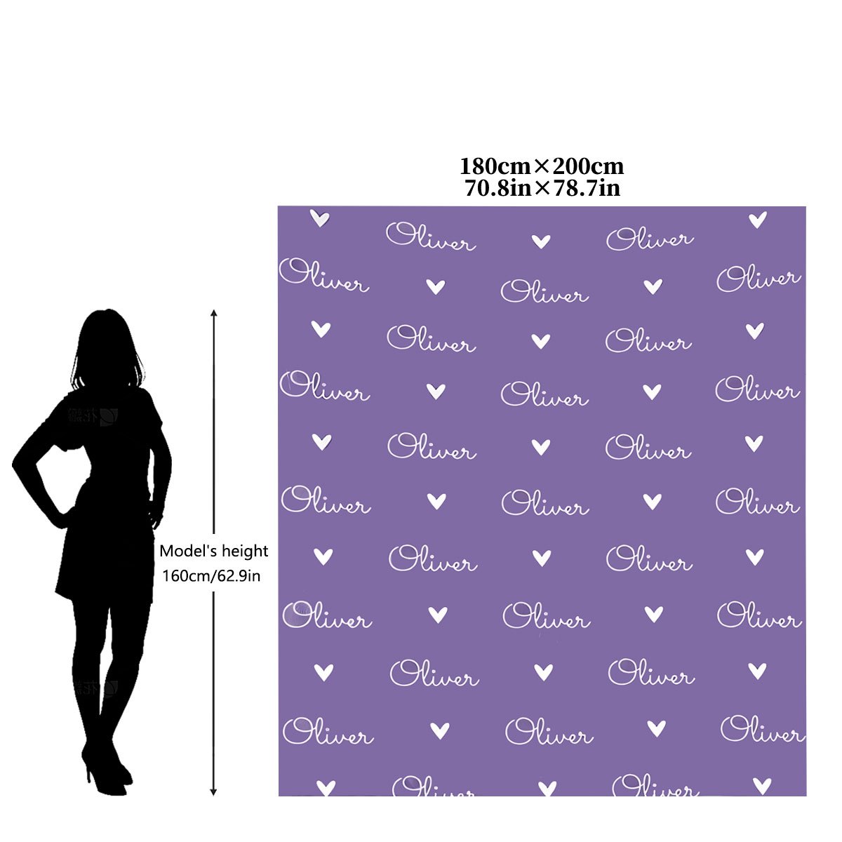 TEMU 1pc Personalized Fleece Blanket, Custom Name/text. Suitable For Living Room, Sofa, Outdoor Camping, Office, Etc. Gift-able
