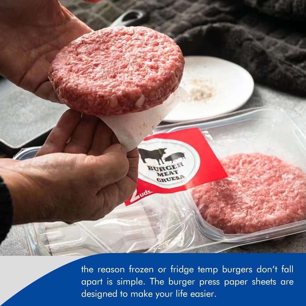 900 Non-Stick Hamburger Papers for Grilling and Baking