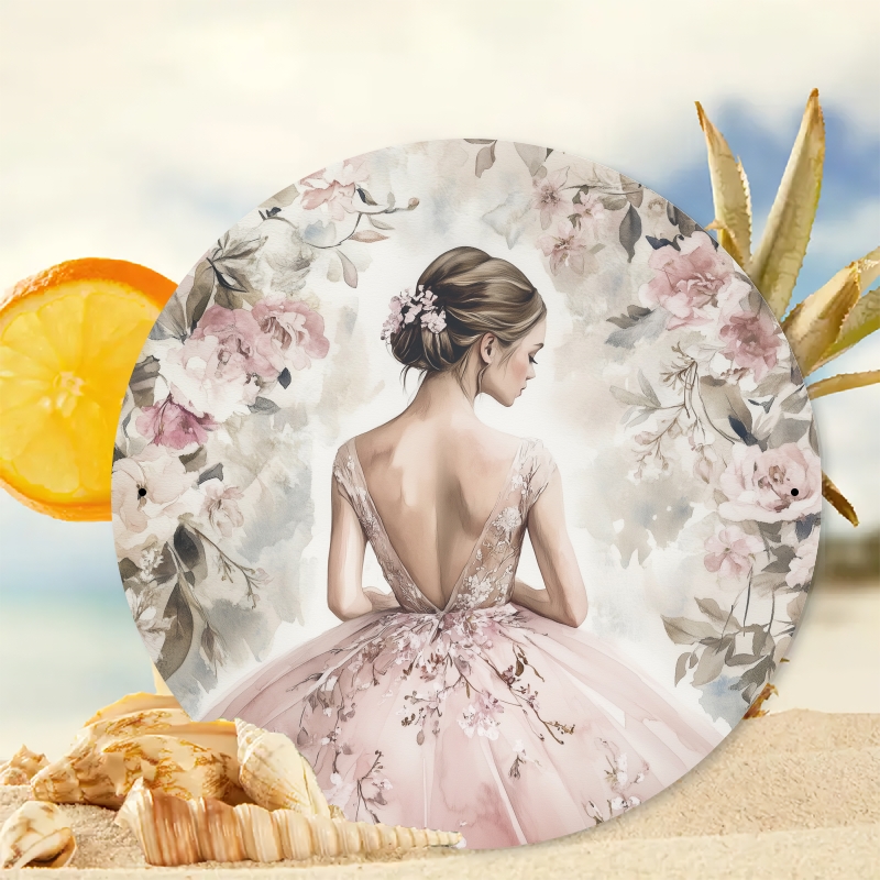 2d wall art elegant dress flowers in watercolor painting in Temu