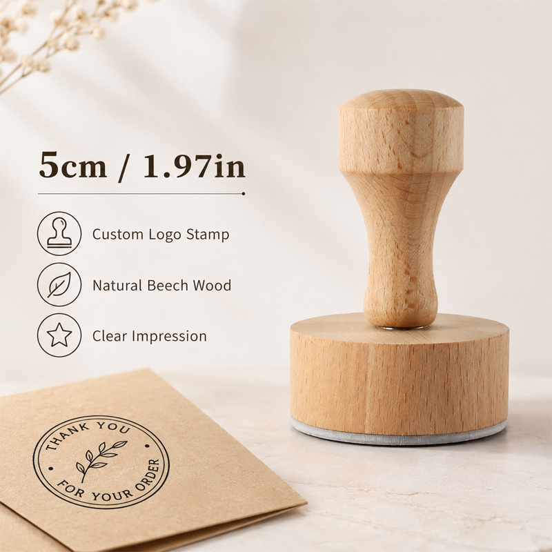 TEMU Customized Logo Circular Seal - Personalized Pattern Stamp, Book Seal, Suitable For Brand Identification, Address, Packaging, Wedding