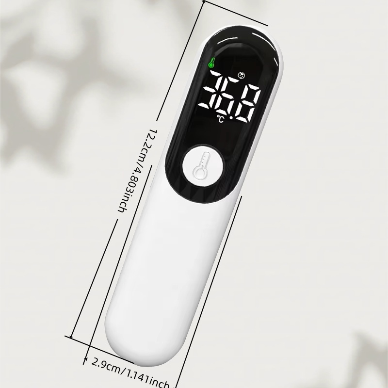 Adult Non-Contact Forehead Thermometer - Instant Read Digital Thermometer with LCD Display, One-Touch Operation & °C/°F, (AA-like) Fast Response Thermometer for, Travel, Office - Hygienic Contactless Body Temperature