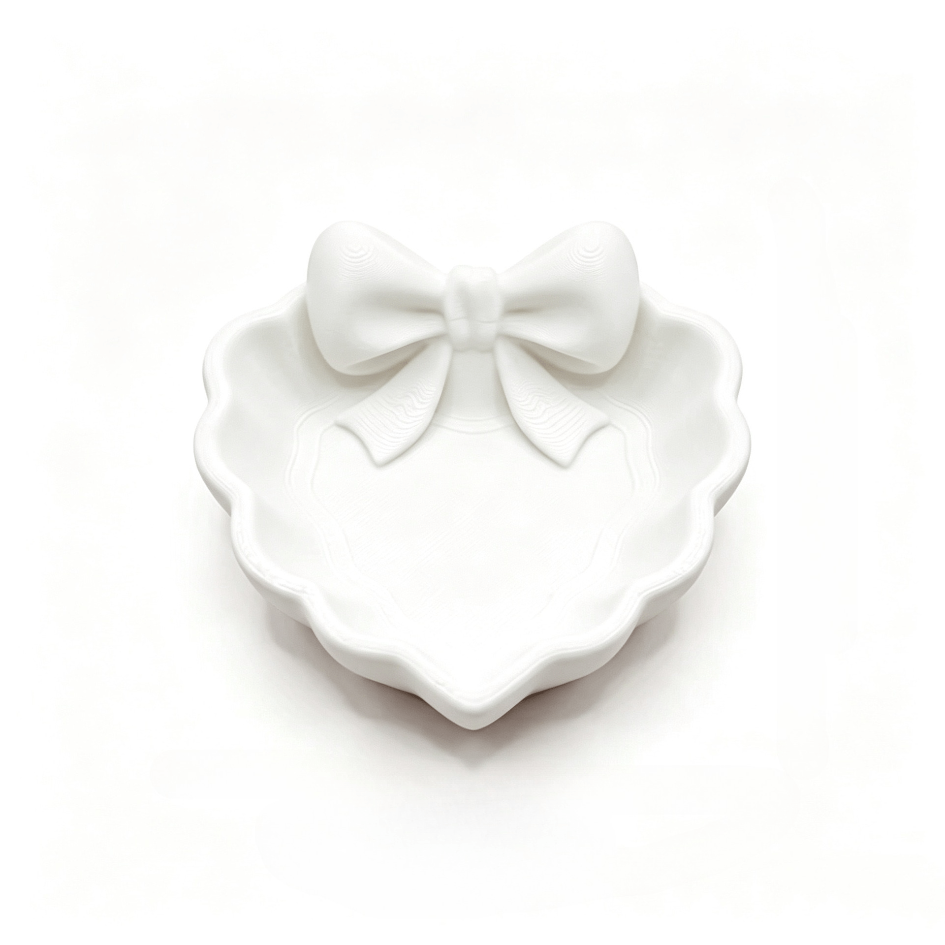 TEMU 3d Printed Heart-shaped Jewelry Tray, -shaped Storage Tray, Girly Decoration Jewelry Tray, Room Decoration, Perfect Gift For Valentine's Day,