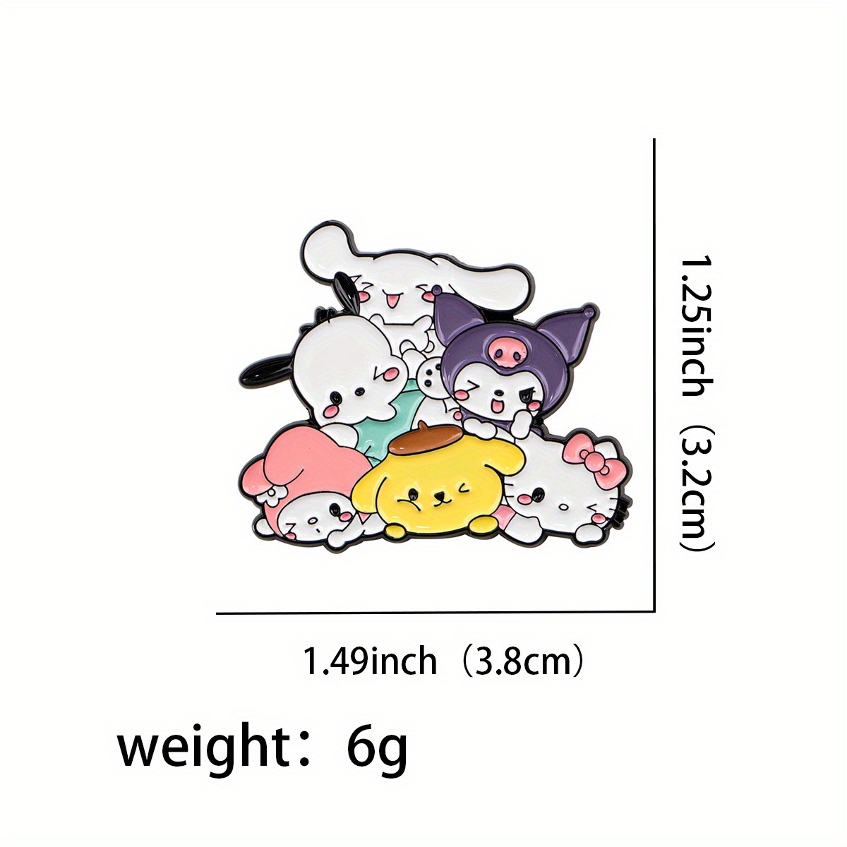Enamel Pin Cute Lapel Pins Badges On Backpack Men's Brooch Clothes Gift Jewelry Fashion Accessories 1pc,
