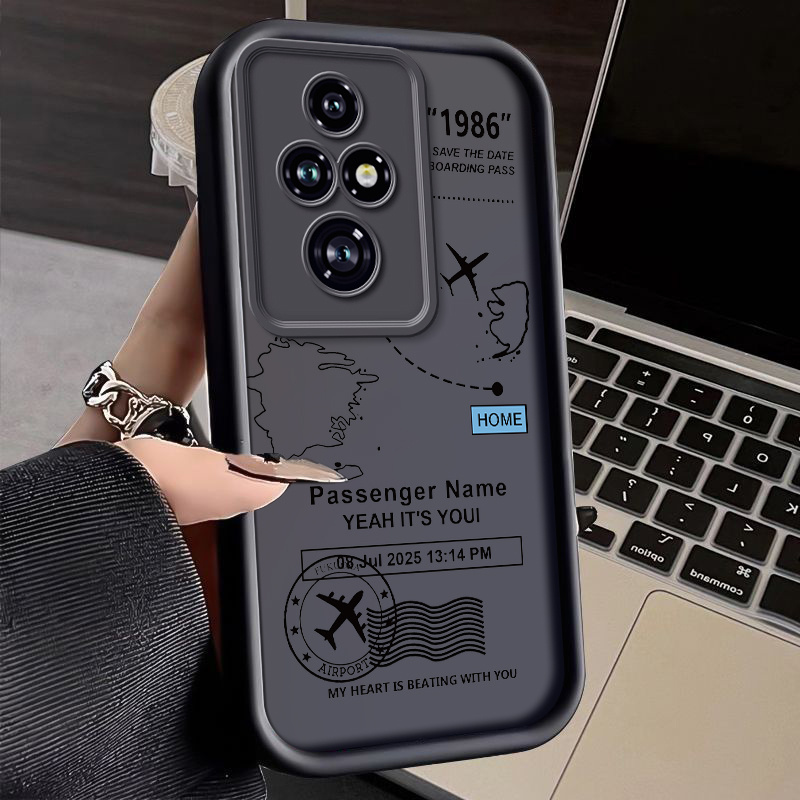 Etui za telefon - TPU ovitek za Honor 200 Pro z romantičnim dizajnom letenja, odporen na udarce in padec