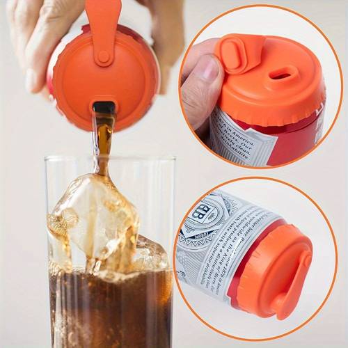 random color 2pcs universal silicone lid reusable beverage lid suitable for soda beer and soft drinks leak proof seal to freshness and prevent spillage