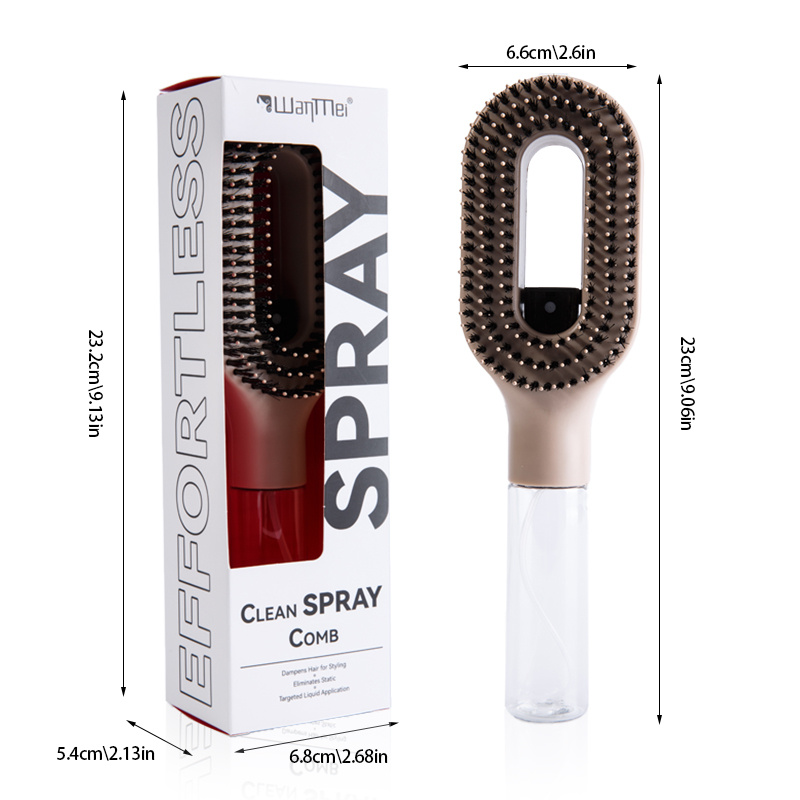 2 in 1 creative hair mist brush for wet and dry styling   free bristles handy water tank   Product details 3