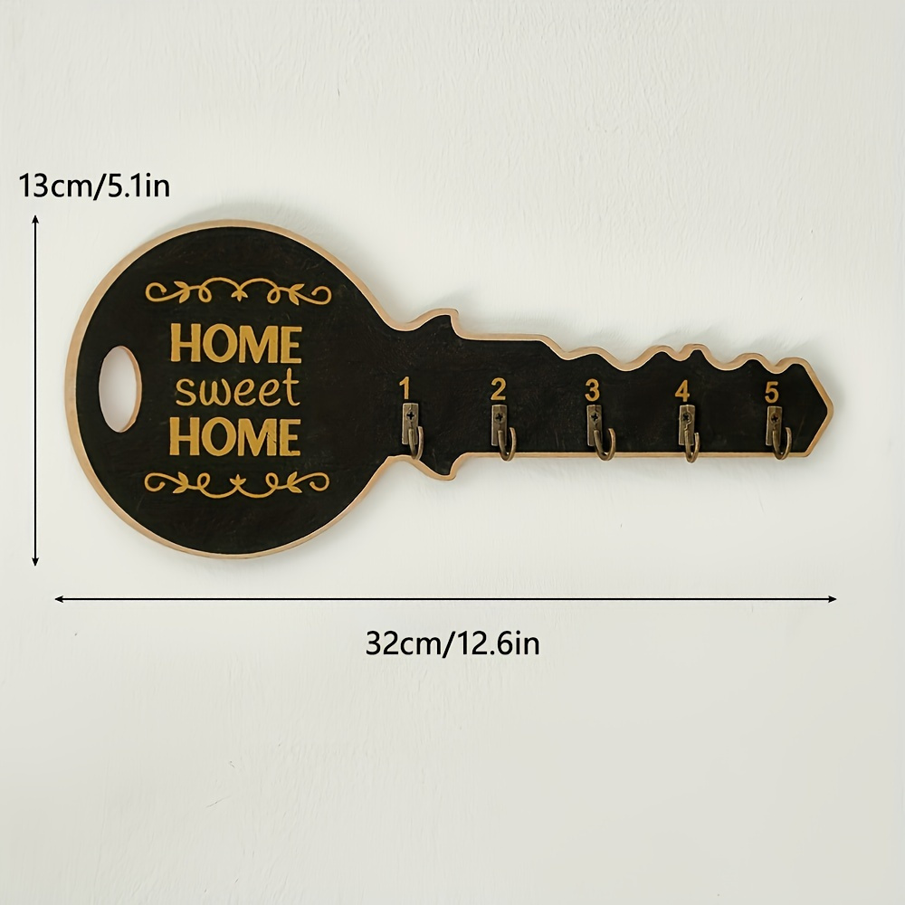 TEMU 1 ud. Gancho retro para llaves, decoración de puerta, gancho para ropa de