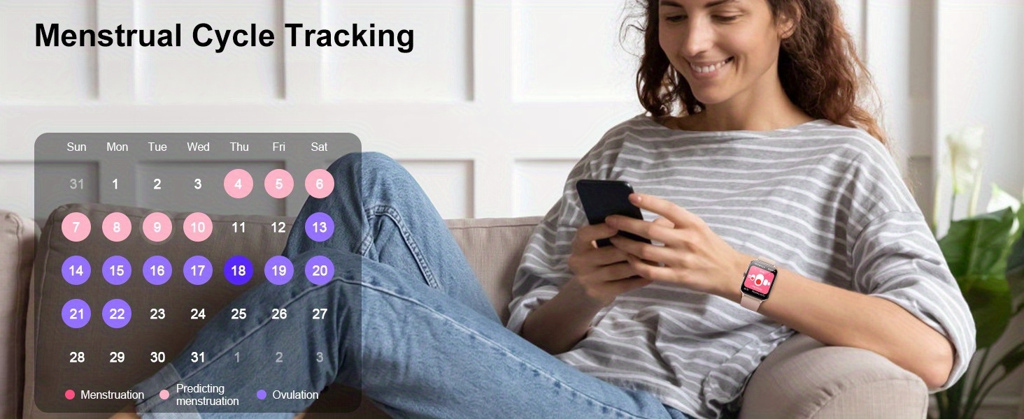 Montre Connectée Pliwier pour Hommes Femmes | Répondre/Passer des Appels, Montre de Fitness 1.85