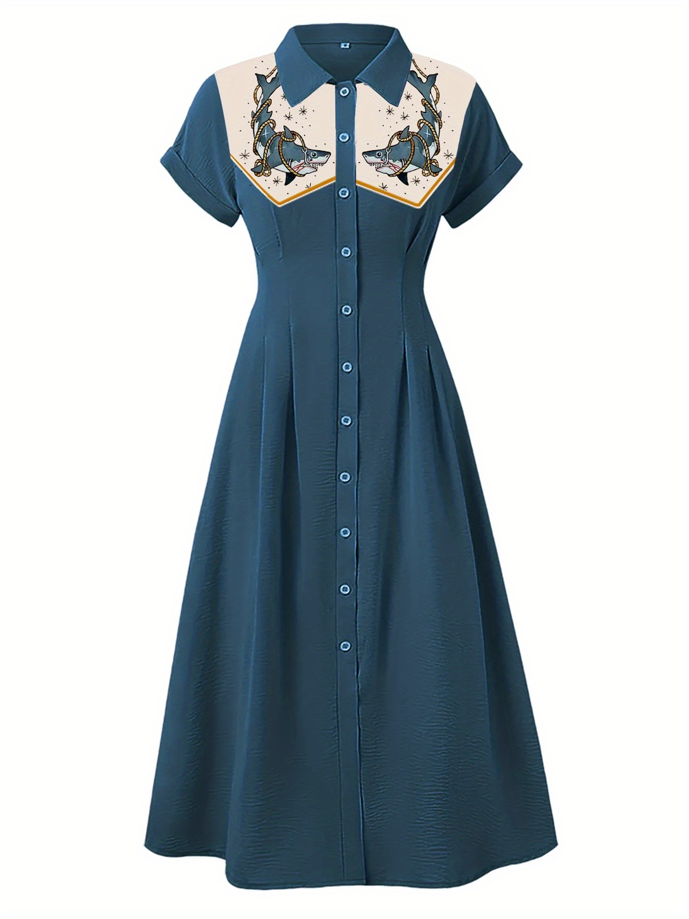 navy blue western dress for women Western Dress For Women in NAVY BLUE By MQ1732 NAVY / 4