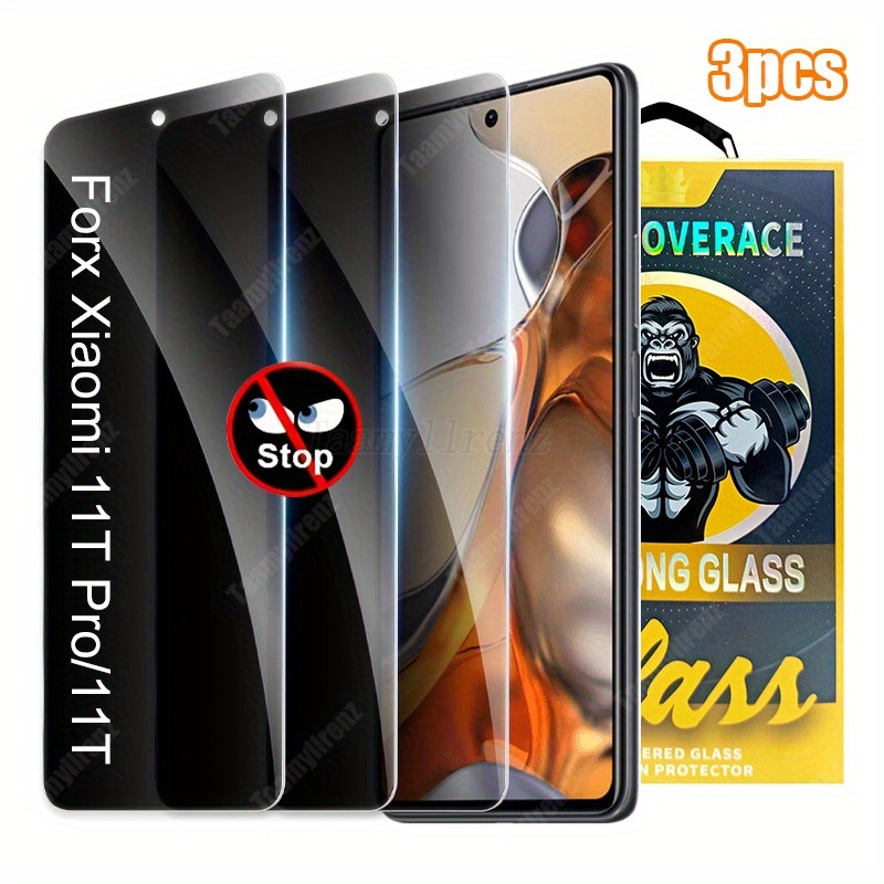 TEMU 3pcs Is Suitable For Xiaomi 11t Pro/11t 5g Privacy Screen Protector, Scratch-proof Tempered Glass Accessories. Anti -privacy Tempe,