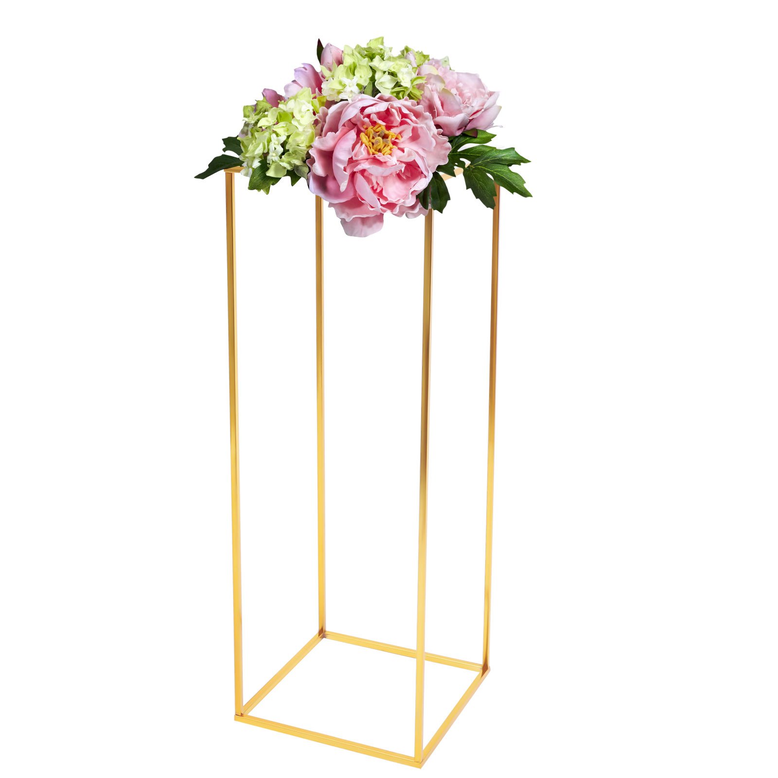Geometric Column Vase For Flowers, Ideal For Table Centerpieces, Featuring A . Perfect For Home, Parties, And Wedding Decor, This Rectangular Display Stand Measures Inches