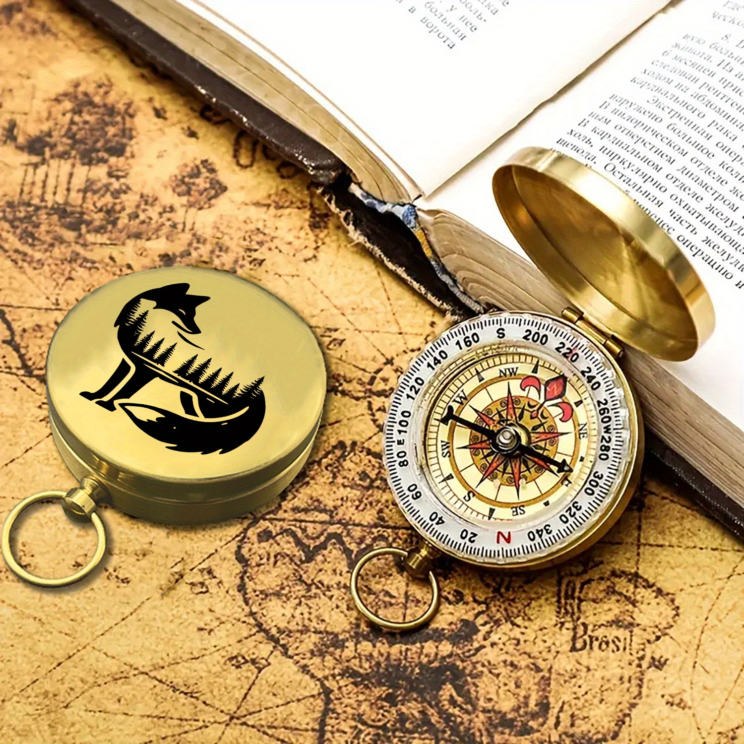Fox & Forest Classic Pocket Style Camping Compass