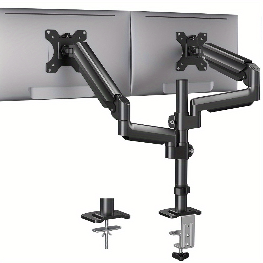 Adjustable Black Monitor Stand With A Flexible Viewing Angle, Suitable For Displays Ranging From 13 To 32 Inches, Ideal For For Home And Office Use