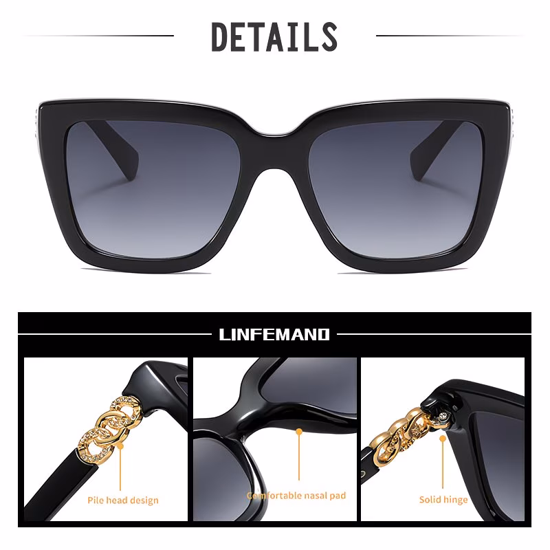 classic square chic decorative glasses for women best friend photos shopping daily wear holiday gift Product details 1