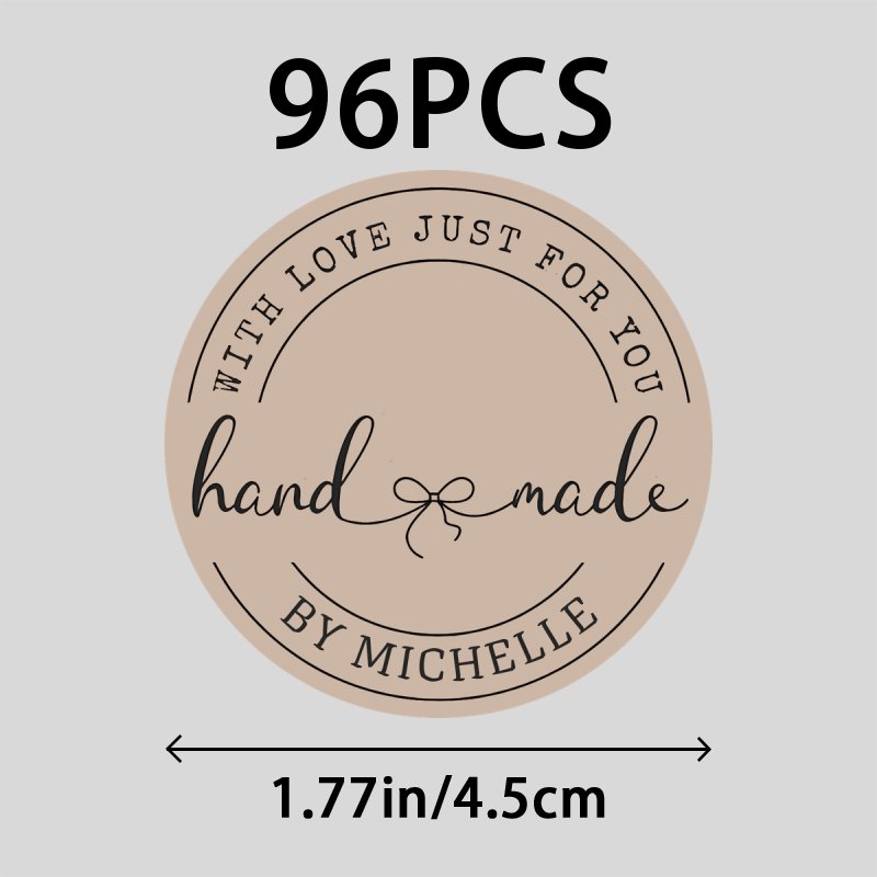 TEMU Customized 48/96 Name Stickers, Handmade, Full Stickers, Stickers, Ready To Pop Stickers, Customised Stickers, Made Stickers, Stickers, Homemade