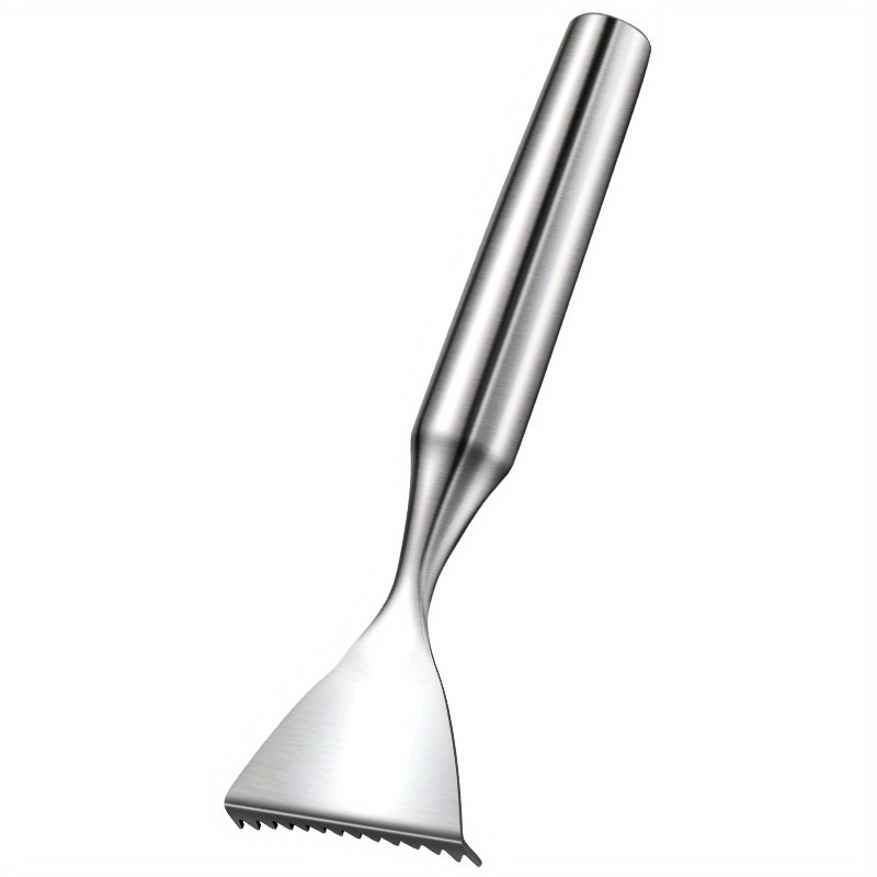 TEMU High-quality 304 Stainless Scale Planer | Manual Scale Removal Tool With Thickened And Durable Edge, Suitable For Seafood Cooking