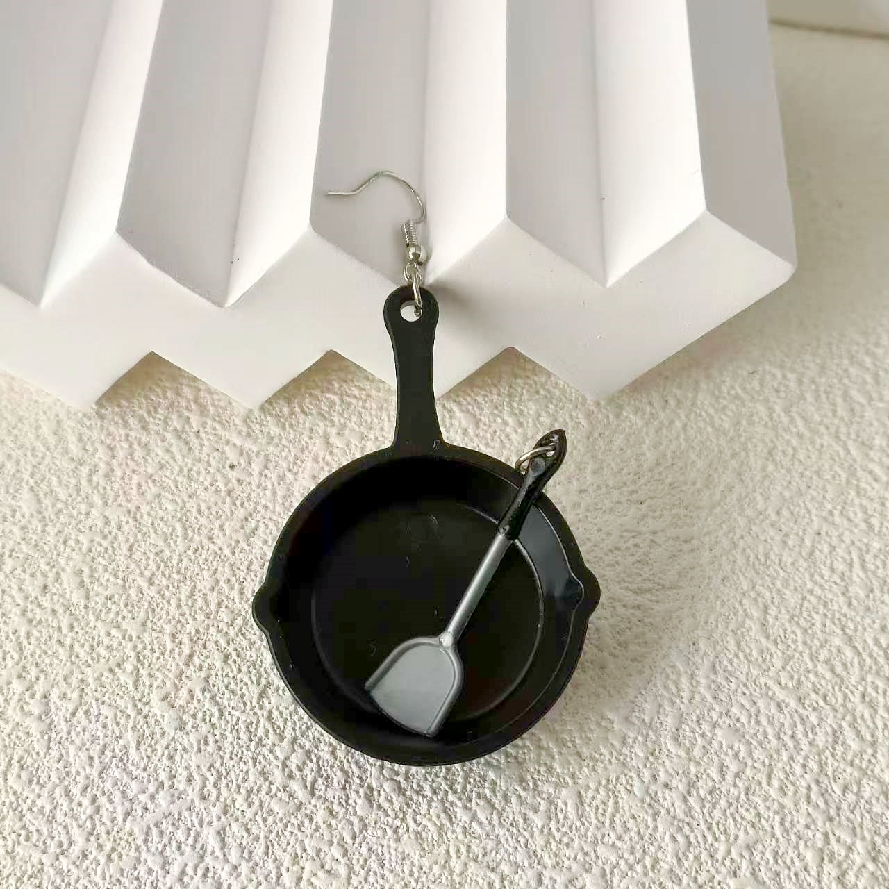 2d Flat - 1 Pair Of Pan Wrench Flat Pan Wrench Kitchen Utensil Earrings