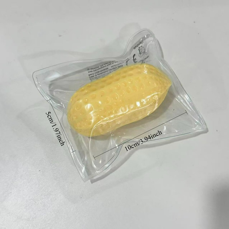 Cute Peanut-shaped Stress Relief Toy - Feel Taba Finger Toy For Squeezing, Realistic Mochi Peanut Squeeze Toy, Office Stress Relief Toy, Perfect Prank Gift For On April Fools' Day