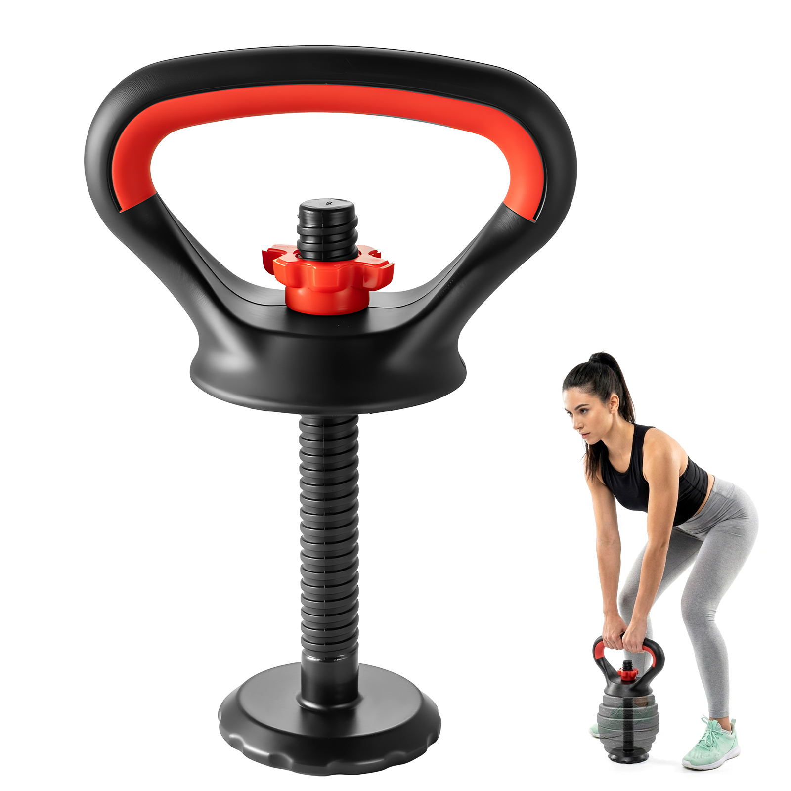 TEMU Multi-functional Heavy-duty Kettlebell Additions Set, Featuring An Integrated Handle With A Non-slip Grip. With A Connecting Rod, Base, And