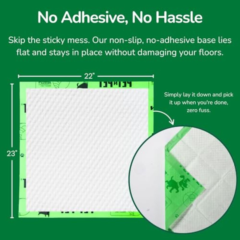 50 Counts Training Pad for Dogs 48% USDA Certified Plant Based Dog Pad Unscented Puppy Pee Pads Leak-Proof Pee Pads for Dogs