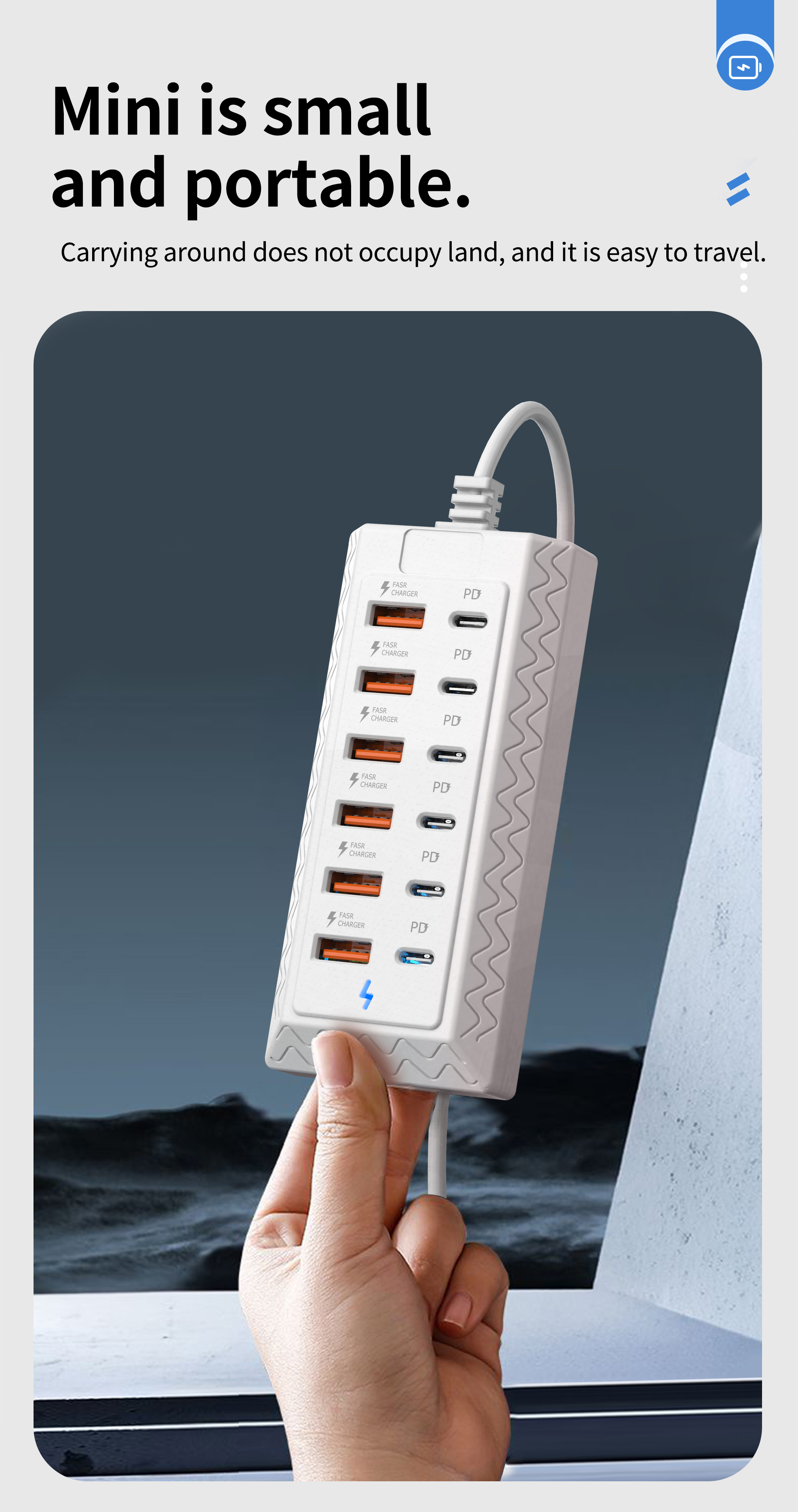 12-In-1 Quick Charging Dock | 6 USB And 6 Type-C Ports, 12-Port Simultaneous Charging Hub | Multi-Device Adapter | Reliable Power Source | Travel And Office Charging Solution | Gifts for Thanksgiving, Christmas, And Valentine'S Day