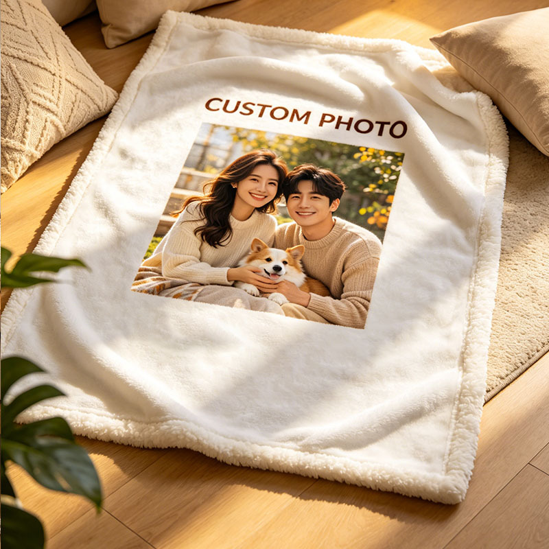 Custom Personalized Photo Blanket - Soft Throw Gift
