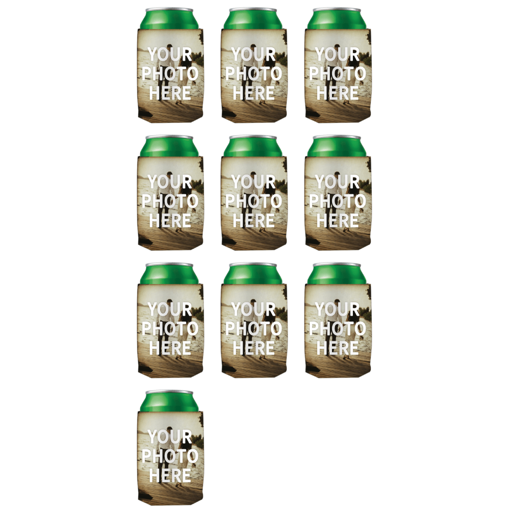 TEMU 3/7/10/15pcs Custom Can Coolers Suitable For Bridesmaid Gifts, Personalized Photo/logo Neoprene Sleeves For Can Holders, Foldable Drink