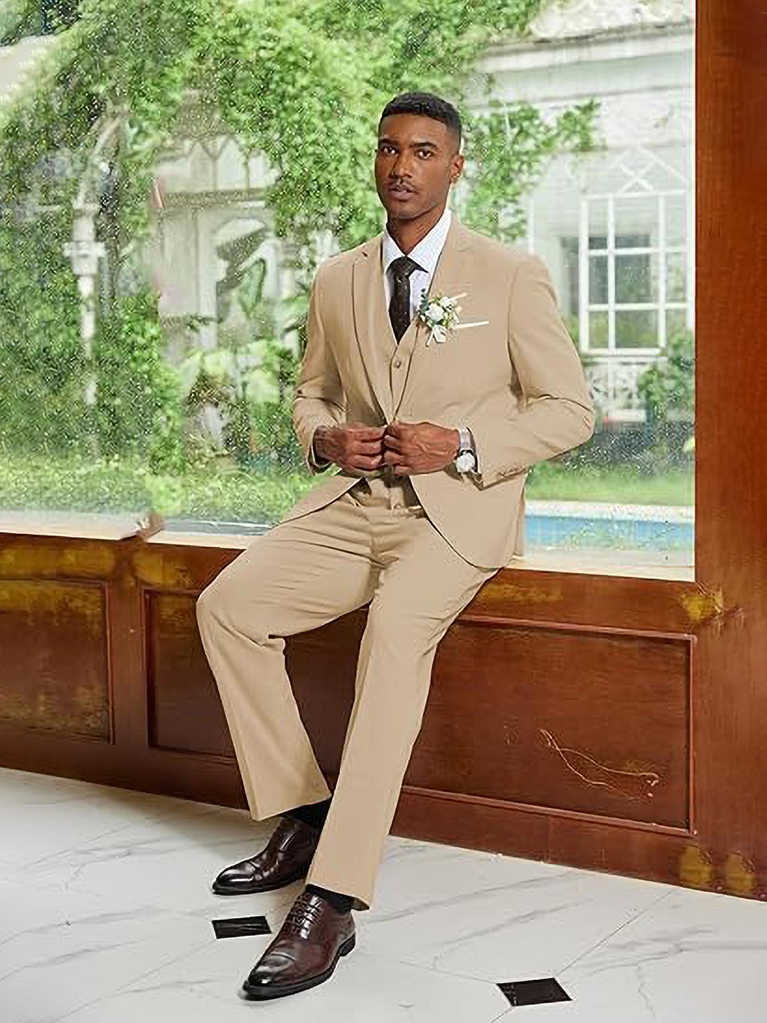 Linen Suit Casual Mens Suits For Weddings Mens Linen Suit Vest