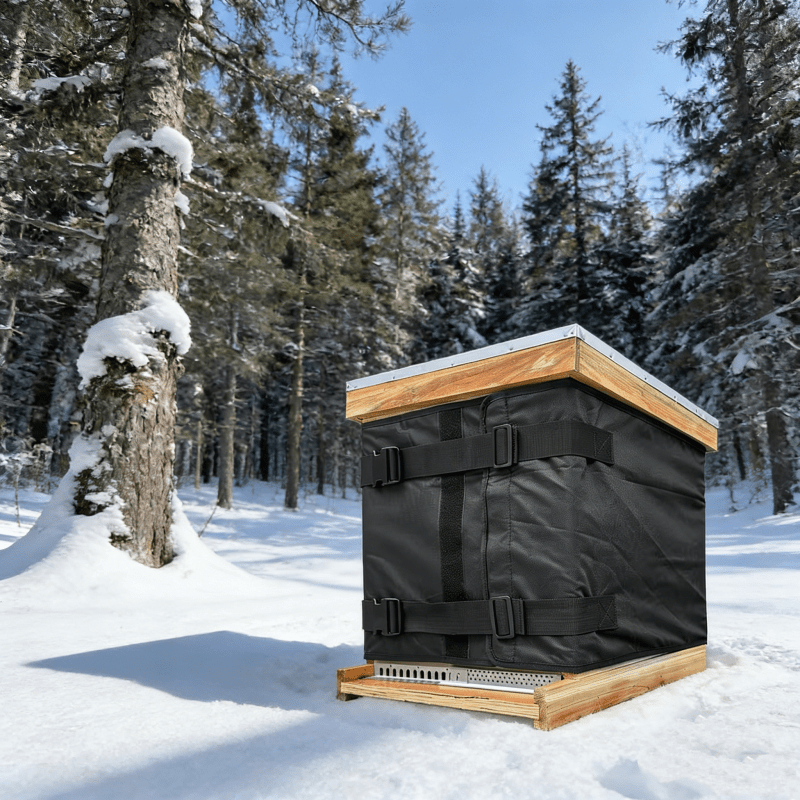 TEMU Heavy-duty Beehive Insulation Cover, Winter Model, 600d Oxford Fabric, Adjustable, 75.6"x15.8", For Warm Protection Of Beehives