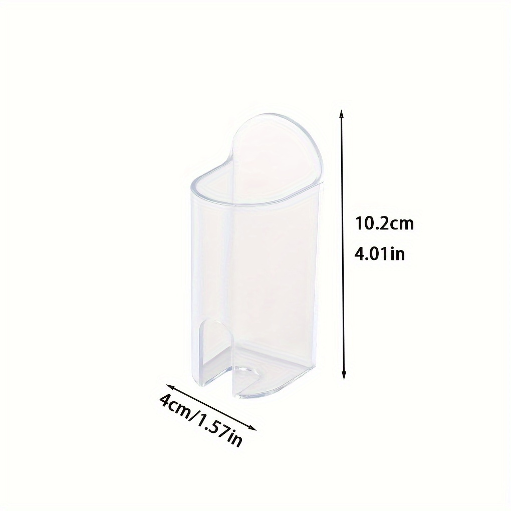 TEMU 1pc Self-adhesive Electric Toothbrush Holder, Wall-mounted Space-saving Bathroom Storage Rack, No Power Supply Required, Fixed Installation,