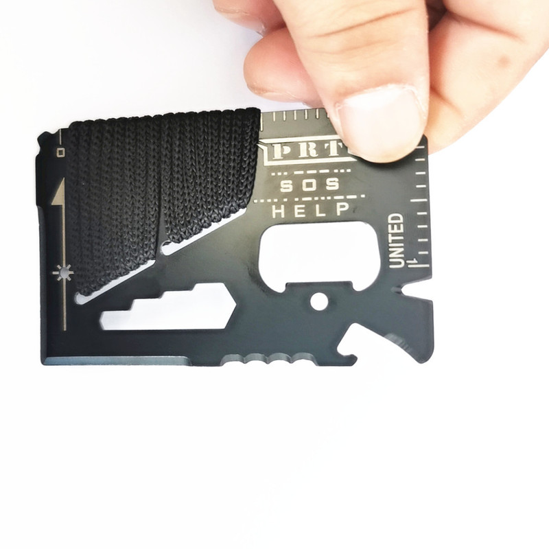 2pcs Portable Multi-Functional Survival Tool Card