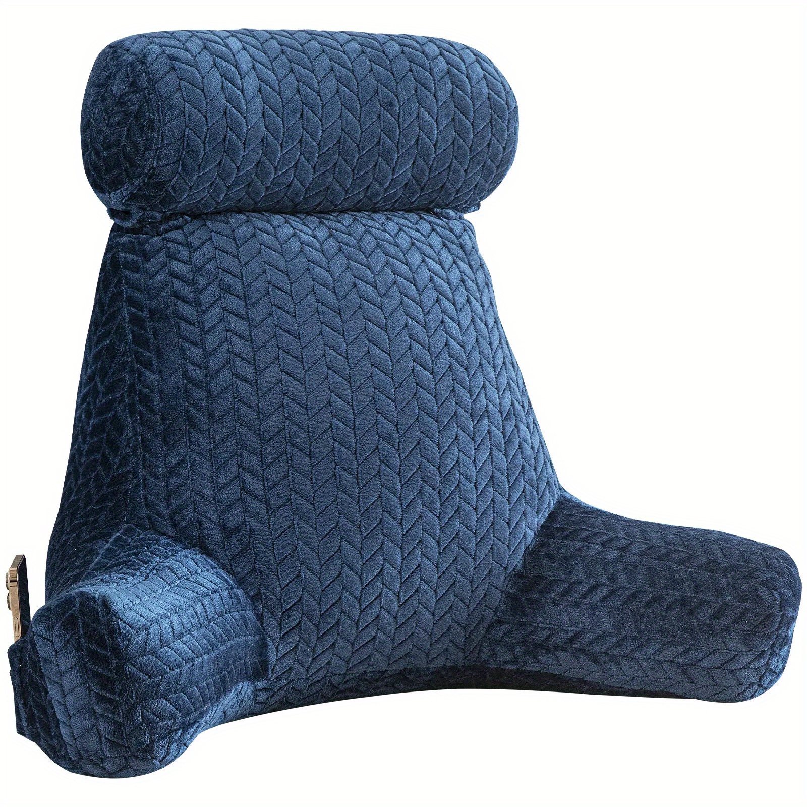 TEMU Grand oreiller de lecture détachable avec accoudoirs (90 X 90 X ), housse en polyester, convient aux coussins de lit et aux oreillers de lecture
