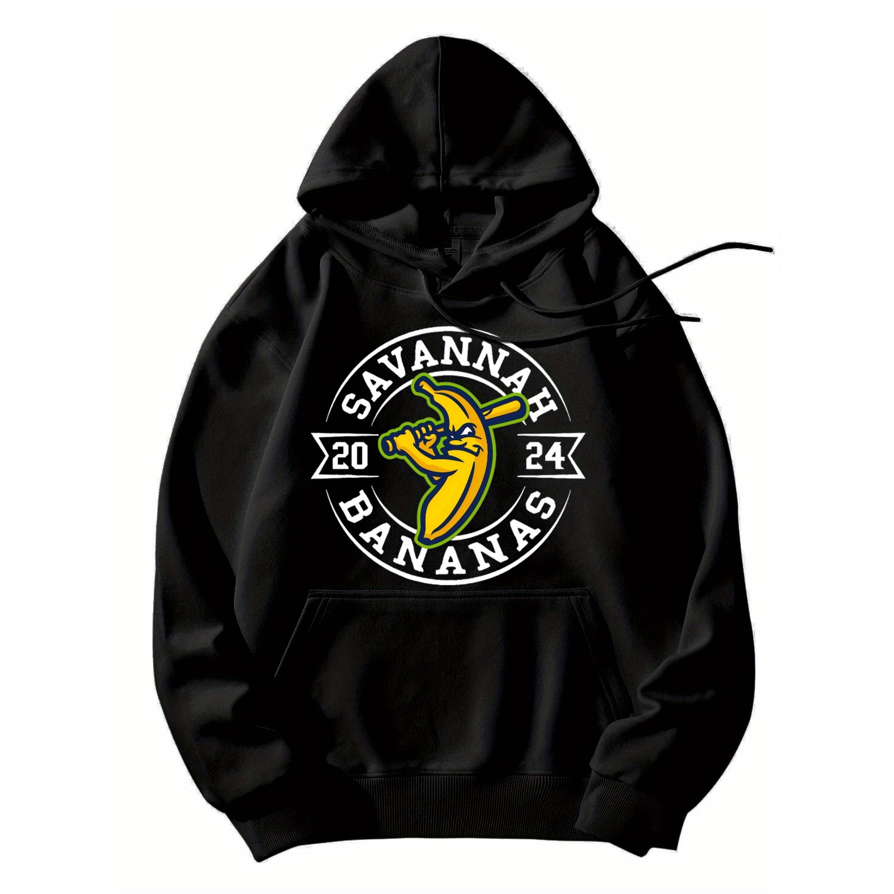 

1pc - Long Sleeve Pattern, , , And - Hooded Sweatshirt