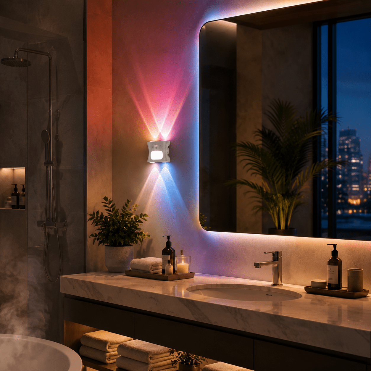 USB Rechargeable RGB Night Light with Remote Control
