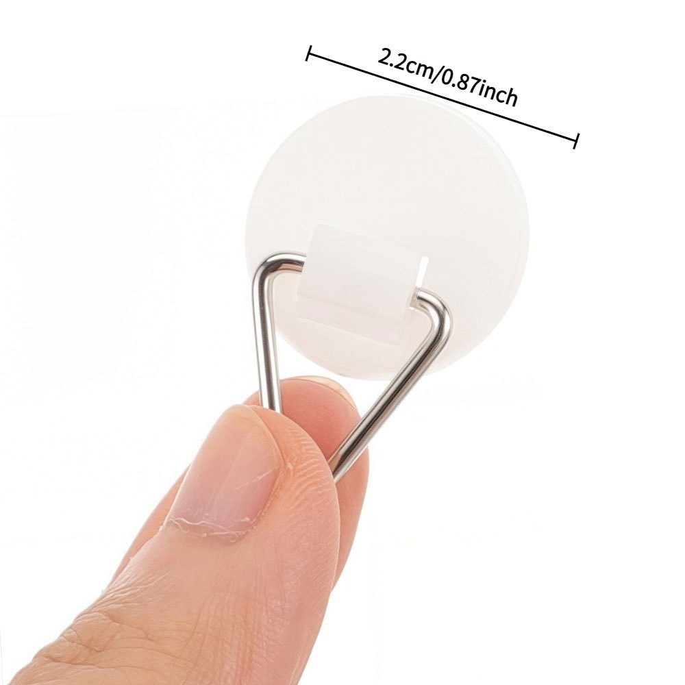 TEMU Ganci adesivi da parete per carichi pesanti adatti per l'arredamento della cucina - Ganci a piastra invisibili senza foratura con retro adesivo,