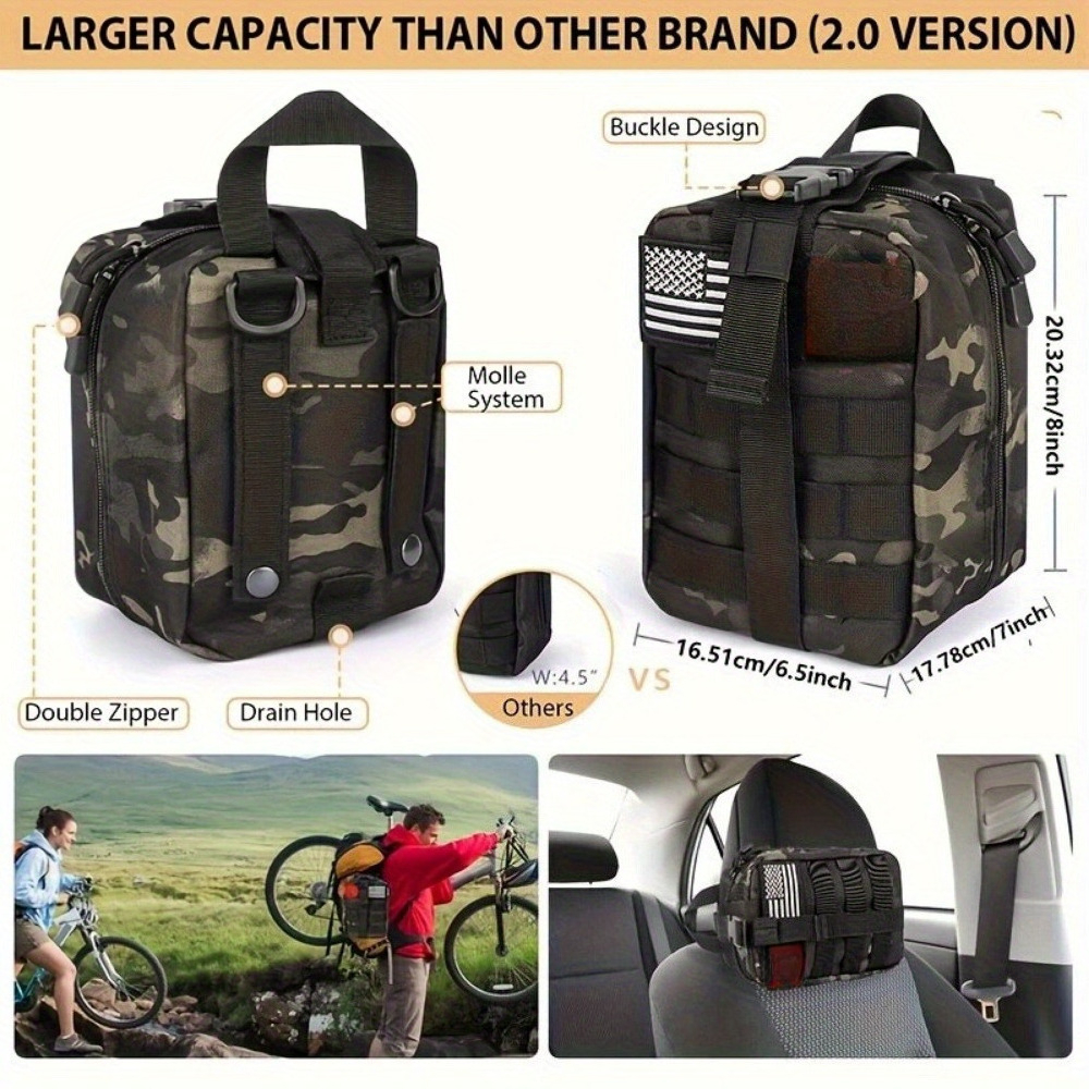 survival kits with   15 in 1 survival kits with   magnesium heavy duty compact survival gear suitable for camping hunting fishing essential for men outdoor emergency preparedness birthday christmas father day gift no Product details 4