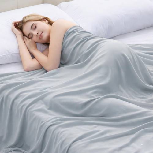 decke für hitzeschläfer – sofort auf der haut, sommerliche decke, ultraweiche, atmungsaktive, leichte überwurfdecke für bett, couch & flugreisen, bei nachtschweiß, leicht