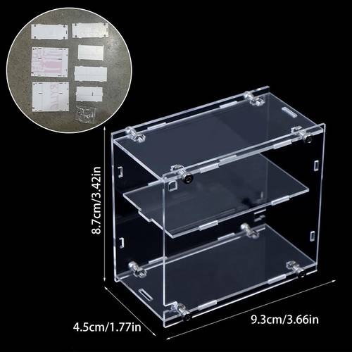1/64 modellautos acryl vitrine passend für mini größe montierte staubdichte box schrank spielzeug fahrzeuge