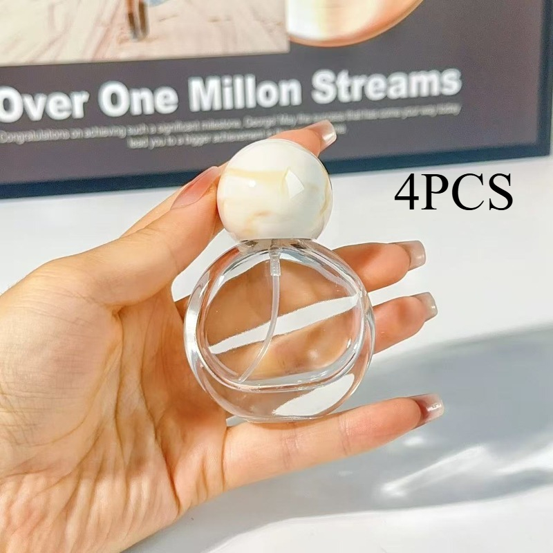 Image of 4pcs Fragrance Bottles Spray High-end Glass Portable Travel Exquisite Perfume Bottle Sampler