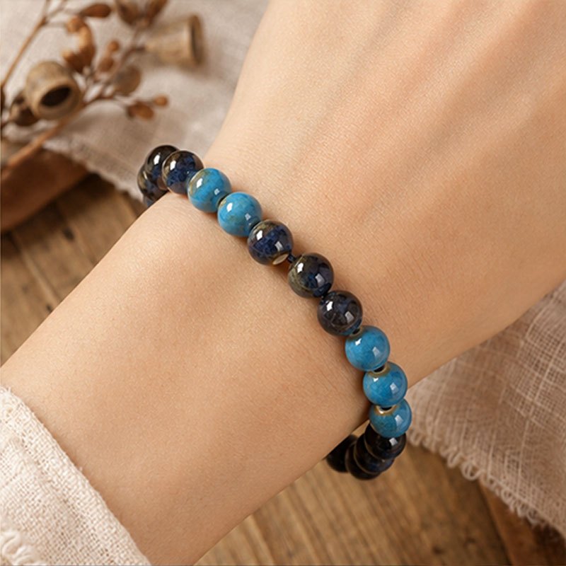 50pcs Handmade Ceramic Porcelain Beads for Crafting